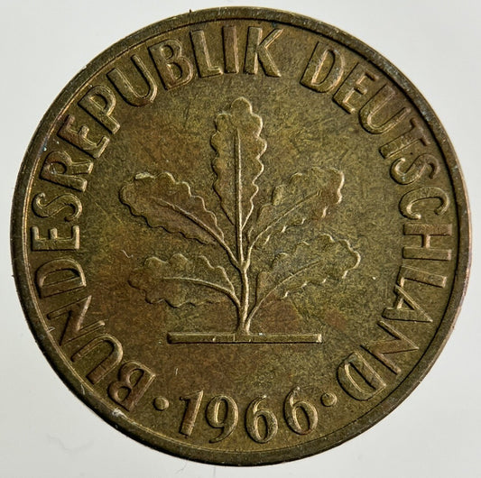 1966 Germany 5 Pfennig Coin | Fine Collectable Grade