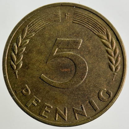 1966 Germany 5 Pfennig Coin | Fine Collectable Grade