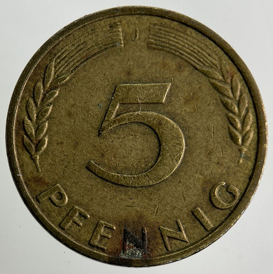 1950 Germany 5 Pfennig Coin | Fine Collectable Grade