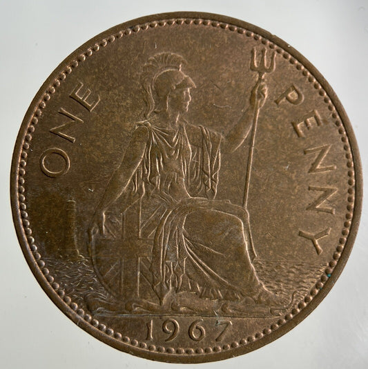1967 Elizabeth II 2nd One Penny Coin | Fine Collectable Grade