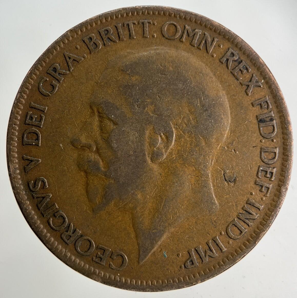 1927 George V One Penny Coin | Collectable Grade