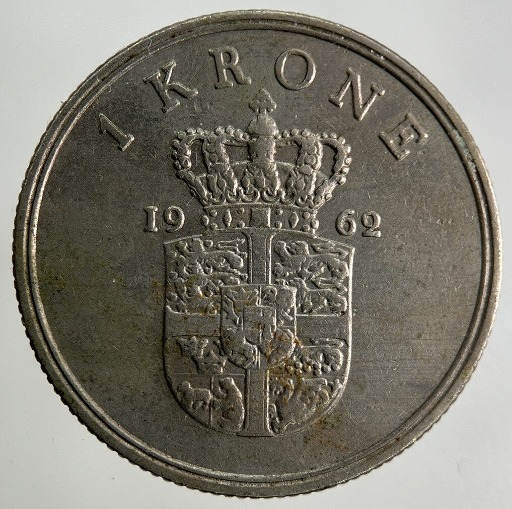 1962 Denmark 1 Krone Coin | Fine Collectable Grade