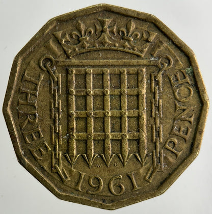1961 Elizabeth II 2nd Brass Threepence Coin | Fine Collectable Grade