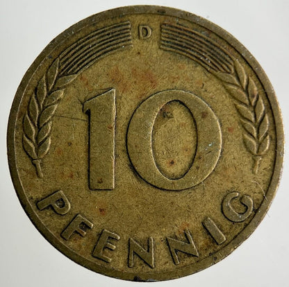 1949 Germany 10 Pfennig Coin | Fine Collectable Grade