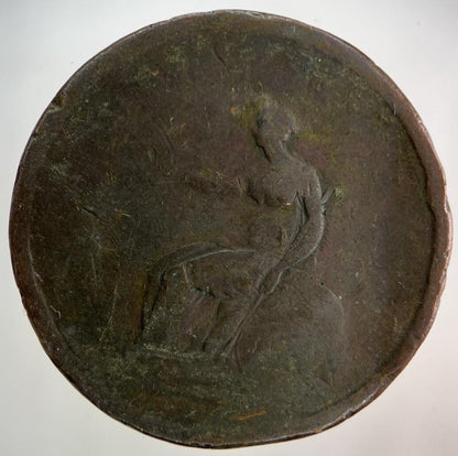 British George III 3rd One Penny Coin | Fair Grade