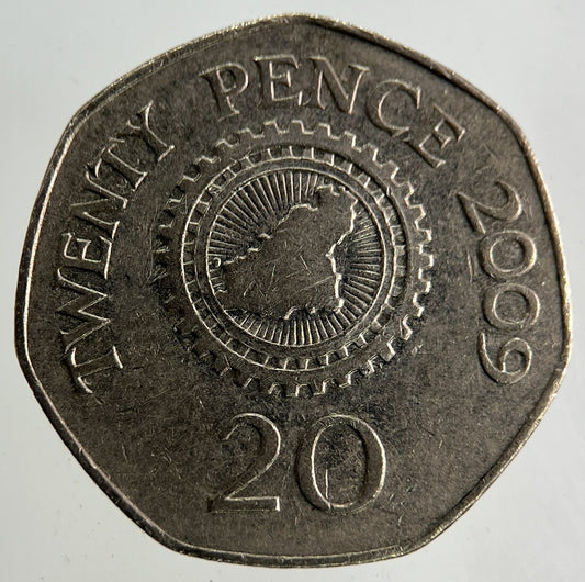 2009 Guernsey 20p Twenty-Pence Coin | Fine Collectable Grade