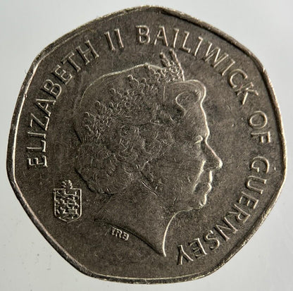 2009 Guernsey 20p Twenty-Pence Coin | Fine Collectable Grade