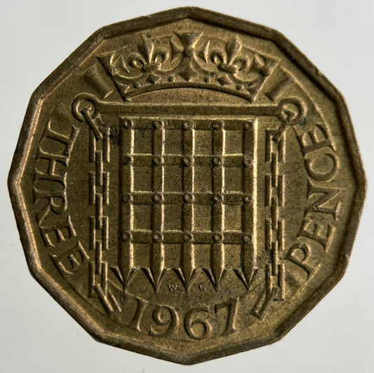 1967 Elizabeth II 2nd Brass Threepence Coin | Fine Collectable Grade