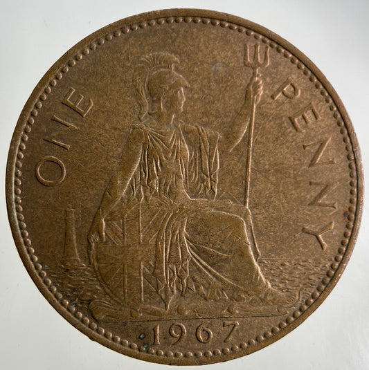1967 Elizabeth II 2nd One Penny Coin | Fine Collectable Grade