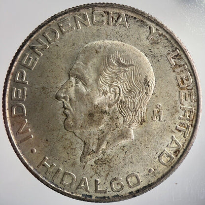 1955 Mexico 5 Pesos Cinco Silver Coin | Very High Grade | a4224