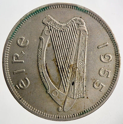 1955 Irish Half-Crown Coin | Very High Grade