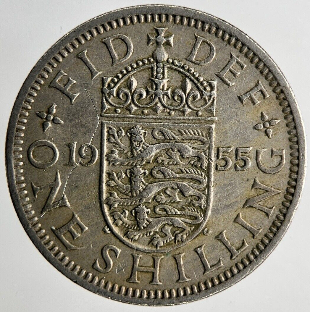 1955 Elizabeth II One Shilling Coin | Fine Collectable Grade
