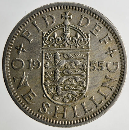 1955 Elizabeth II One Shilling Coin | Fine Collectable Grade
