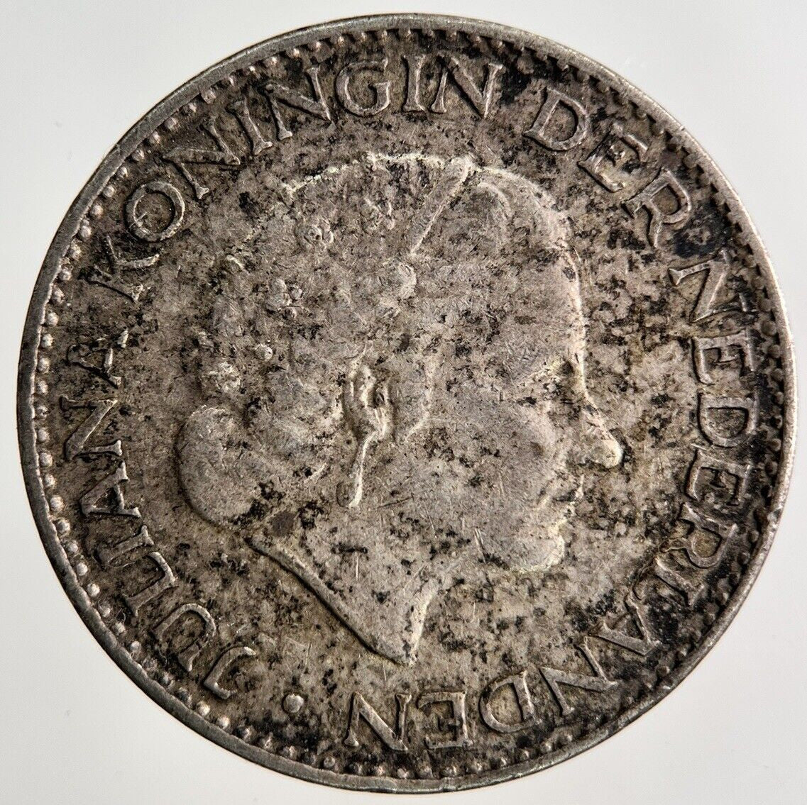 1955 Netherlands 1 Gulden Silver Coin | Fine Collectable Grade