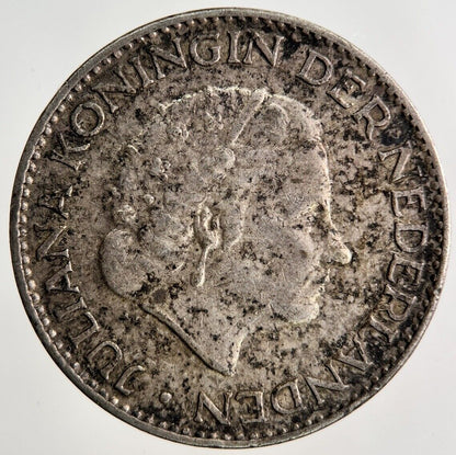 1955 Netherlands 1 Gulden Silver Coin | Fine Collectable Grade