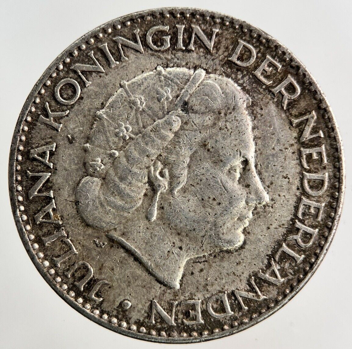 1955 Netherlands 1 Gulden Silver Coin | Fine Collectable Grade