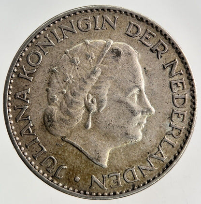 1955 Netherlands 1 Gulden Silver Coin | Fine Collectable Grade