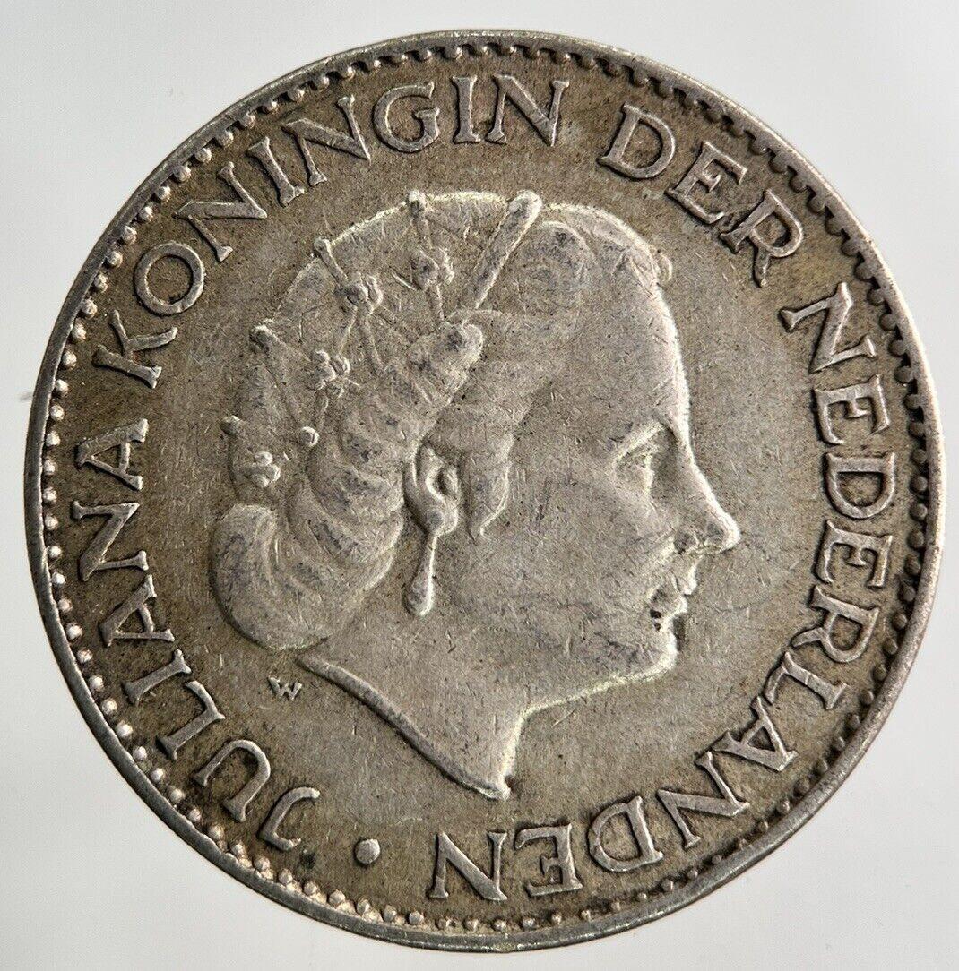 1955 Netherlands 1 Gulden Silver Coin | Fine Collectable Grade