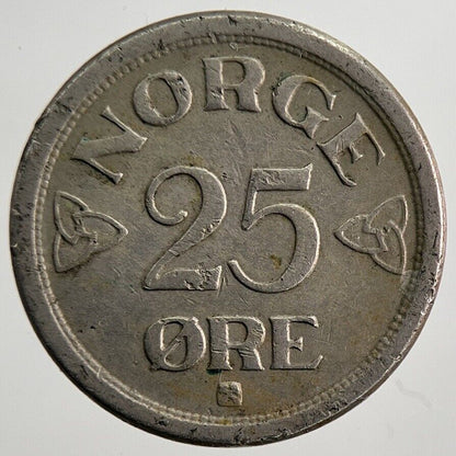 1955 Norway 25 Ore Coin | Fine Collectable Grade | a7008