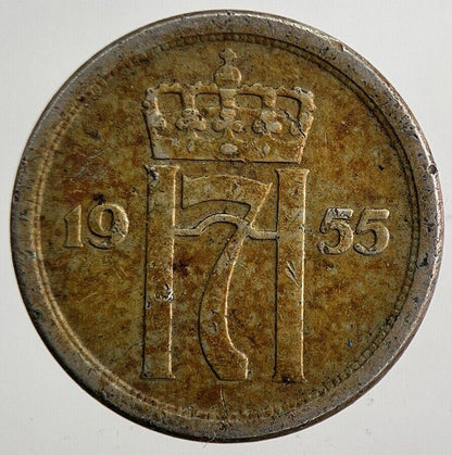 1955 Norway 25 Ore Coin | Fine Collectable Grade | a7008