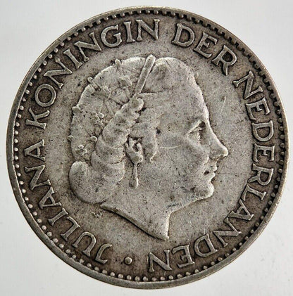 1955 Netherlands 1 Gulden Silver Coin | Fine Collectable Grade