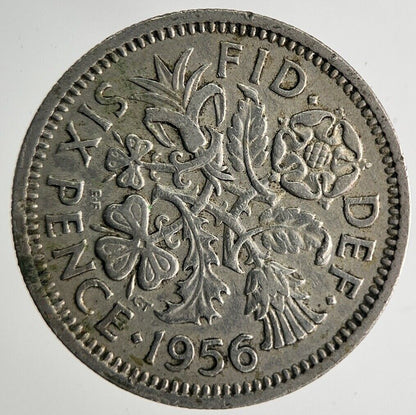 1956 Elizabeth II 2nd Sixpence Coin | Fine Collectable Grade
