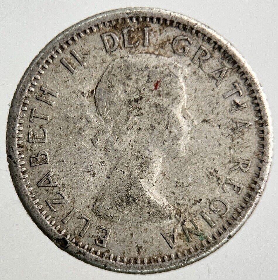 1956 Canada 10 Cents Silver Coin | Fine Collectable Grade