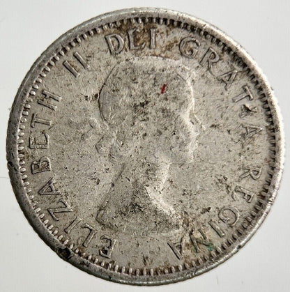 1956 Canada 10 Cents Silver Coin | Fine Collectable Grade