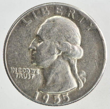 1955 US USA Quarter Dollar Silver Coin | Fine Collectable Grade