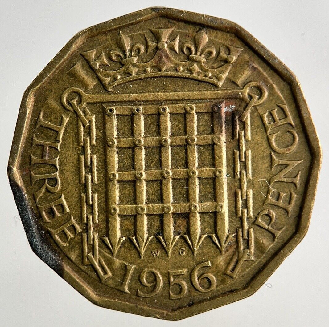 1956 Elizabeth II 2nd Brass Threepence Coin | Fine Collectable Grade