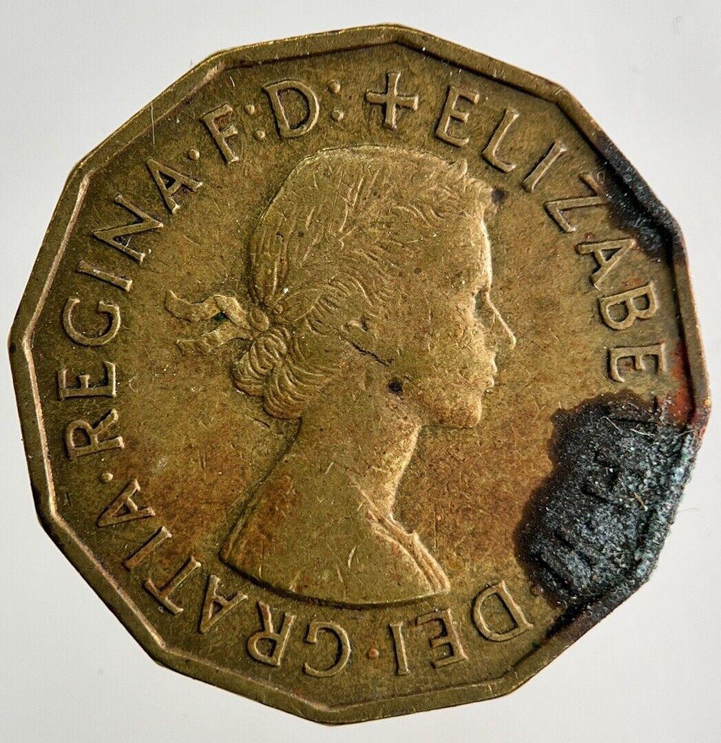 1956 Elizabeth II 2nd Brass Threepence Coin | Fine Collectable Grade