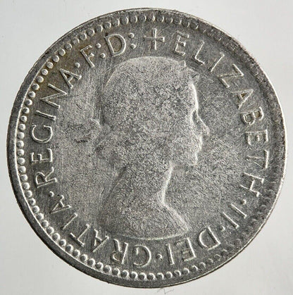 1956 Australia Sixpence Silver Coin | Fine Collectable Grade