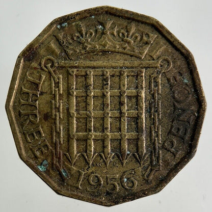 1956 Elizabeth II 2nd Brass Threepence Coin | Fine Collectable Grade