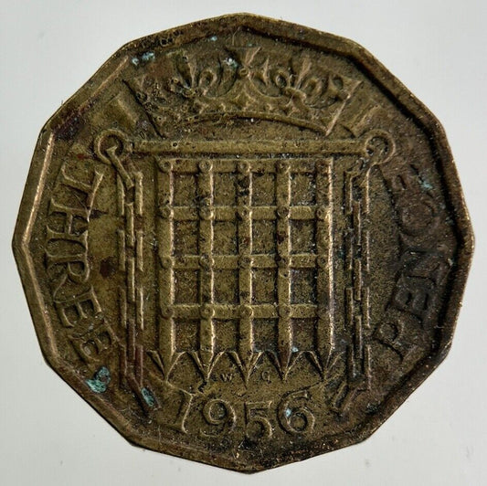 1956 Elizabeth II 2nd Brass Threepence Coin | Fine Collectable Grade