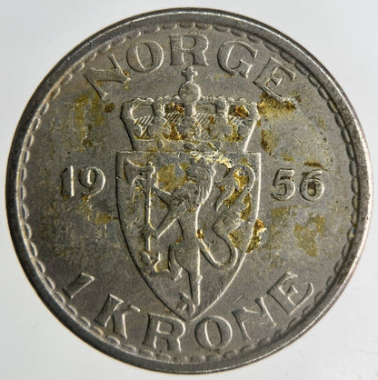 1956 Norway 1 Krone Coin | Very High Grade