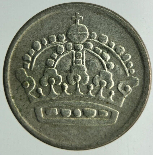 1956 Sweden 10 Ore Silver Coin | Fine Collectable Grade
