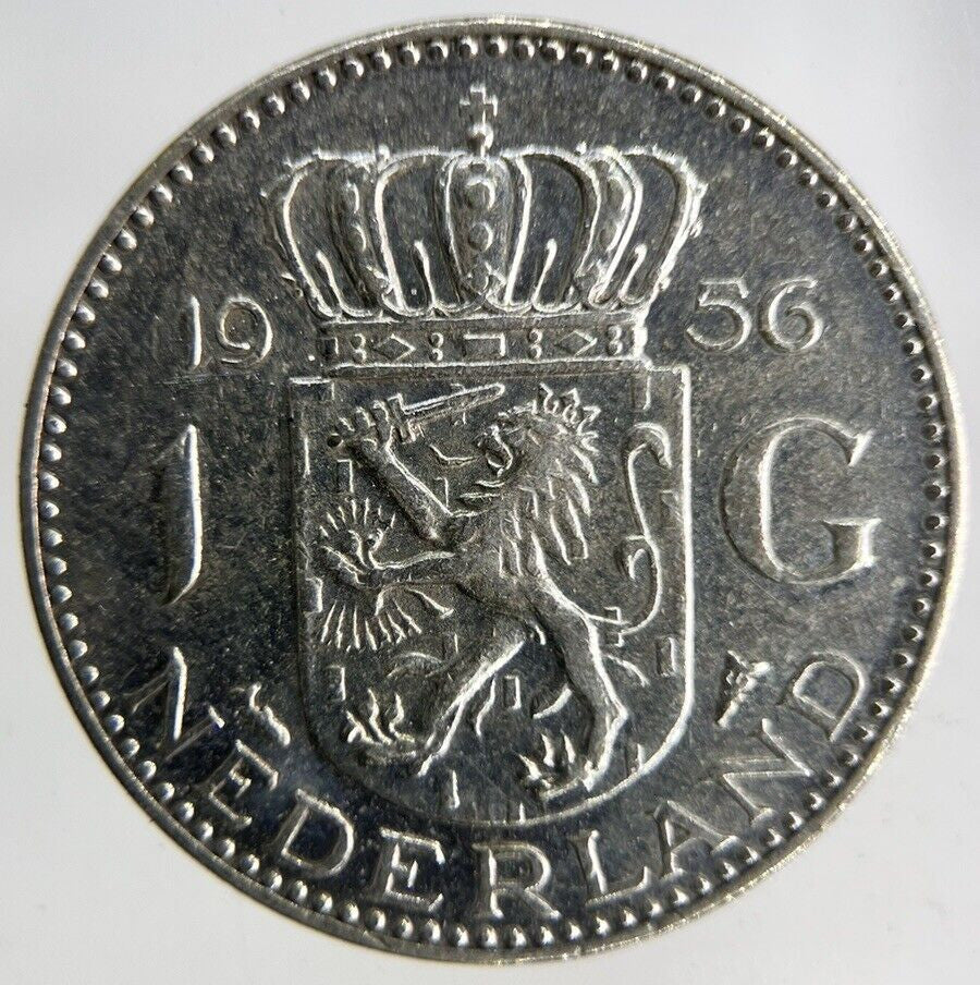 1956 Netherlands 1 Gulden Silver Coin | Fine Collectable Grade