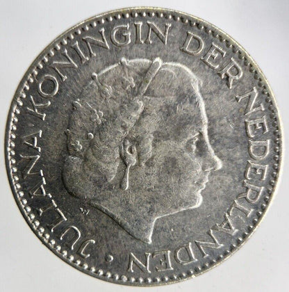 1956 Netherlands 1 Gulden Silver Coin | Fine Collectable Grade
