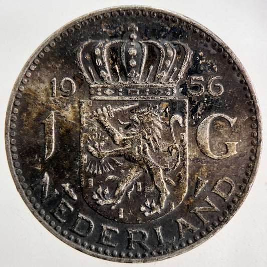 1956 Netherlands 1 Gulden Silver Coin | Very High Grade
