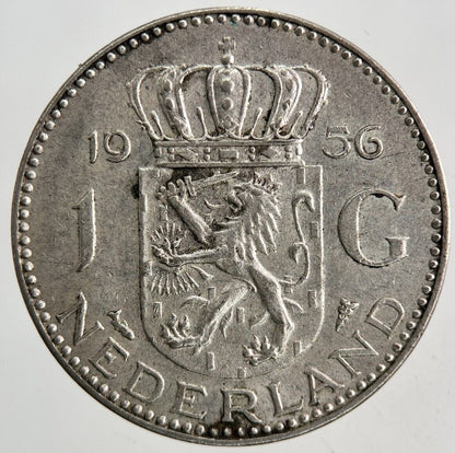 1956 Netherlands 1 Gulden Silver Coin | Very High Grade