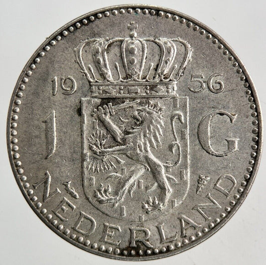 1956 Netherlands 1 Gulden Silver Coin | Very High Grade