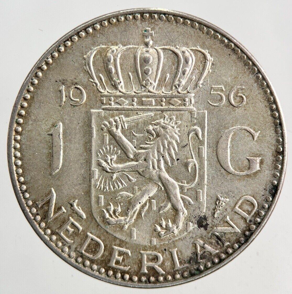 1956 Netherlands 1 Gulden Silver Coin | Very High Grade