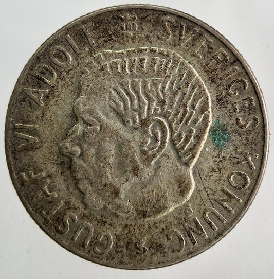 1956 Sweden 1 Krona Silver Coin | Collectable Grade
