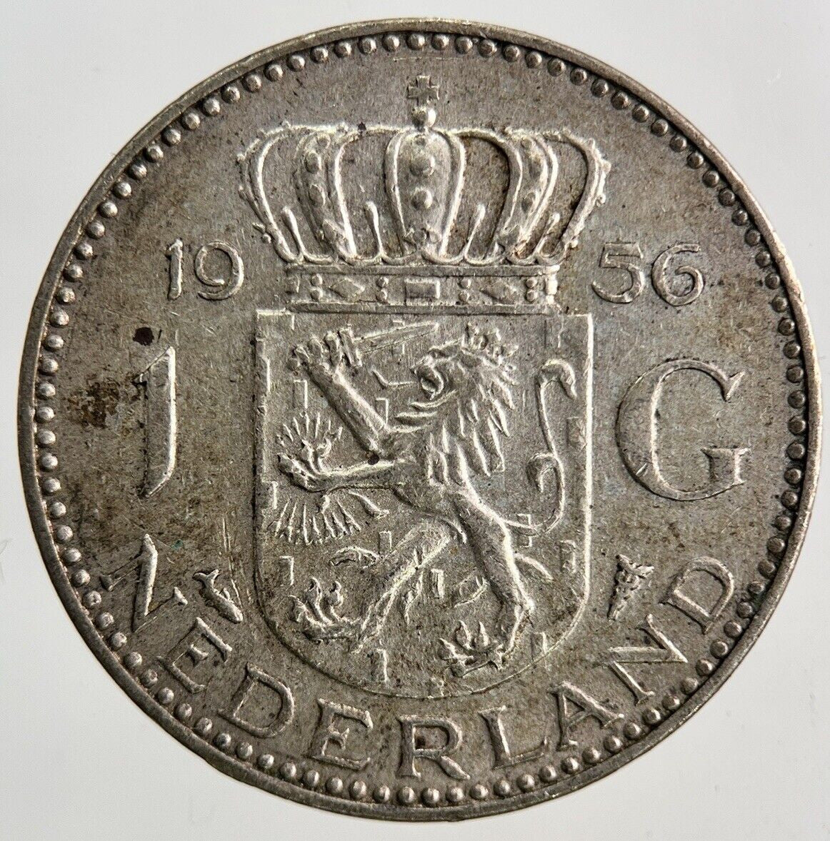 1956 Netherlands 1 Gulden Silver Coin | Fine Collectable Grade