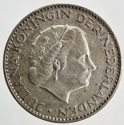 1956 Netherlands 1 Gulden Silver Coin | Fine Collectable Grade