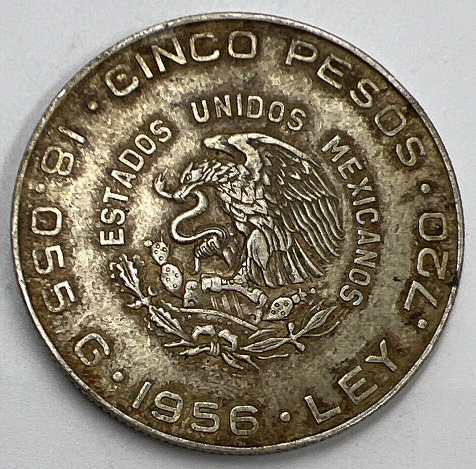 1956 Mexico 10 Pesos Silver Coin | Collectable Grade | a557