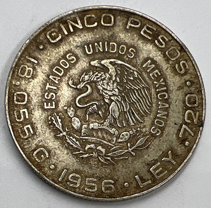 1956 Mexico 10 Pesos Silver Coin | Collectable Grade | a557
