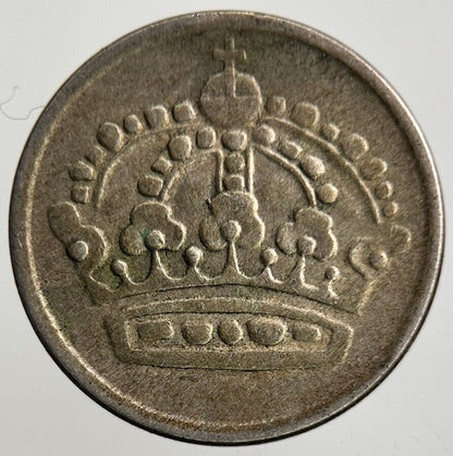1956 Sweden 10 Ore Silver Coin | Fine Collectable Grade