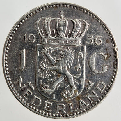 1956 Netherlands 1 Gulden Silver Coin | Fine Collectable Grade