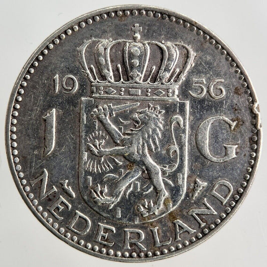 1956 Netherlands 1 Gulden Silver Coin | Fine Collectable Grade